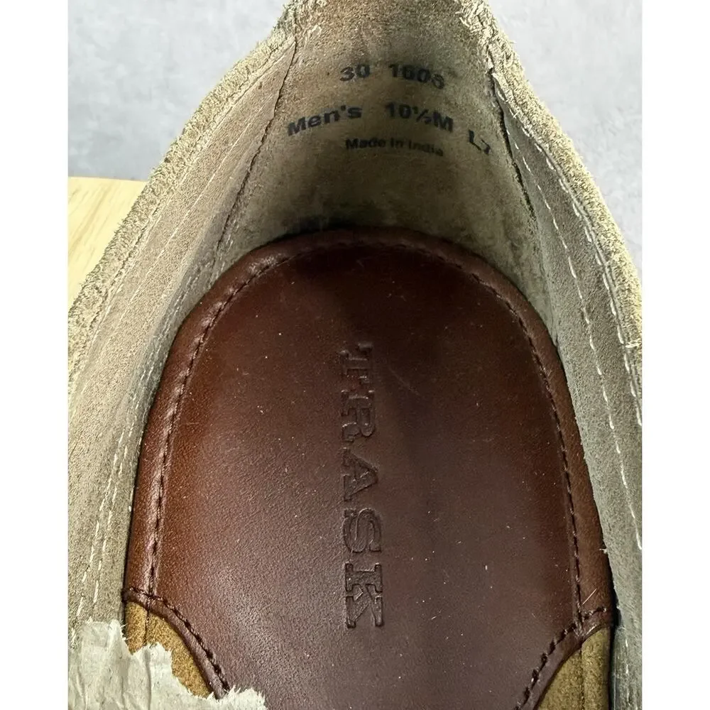 HS Trask Men's Size 10.5M Shoes Brown Suede Slip On Casual Vibram Loafers